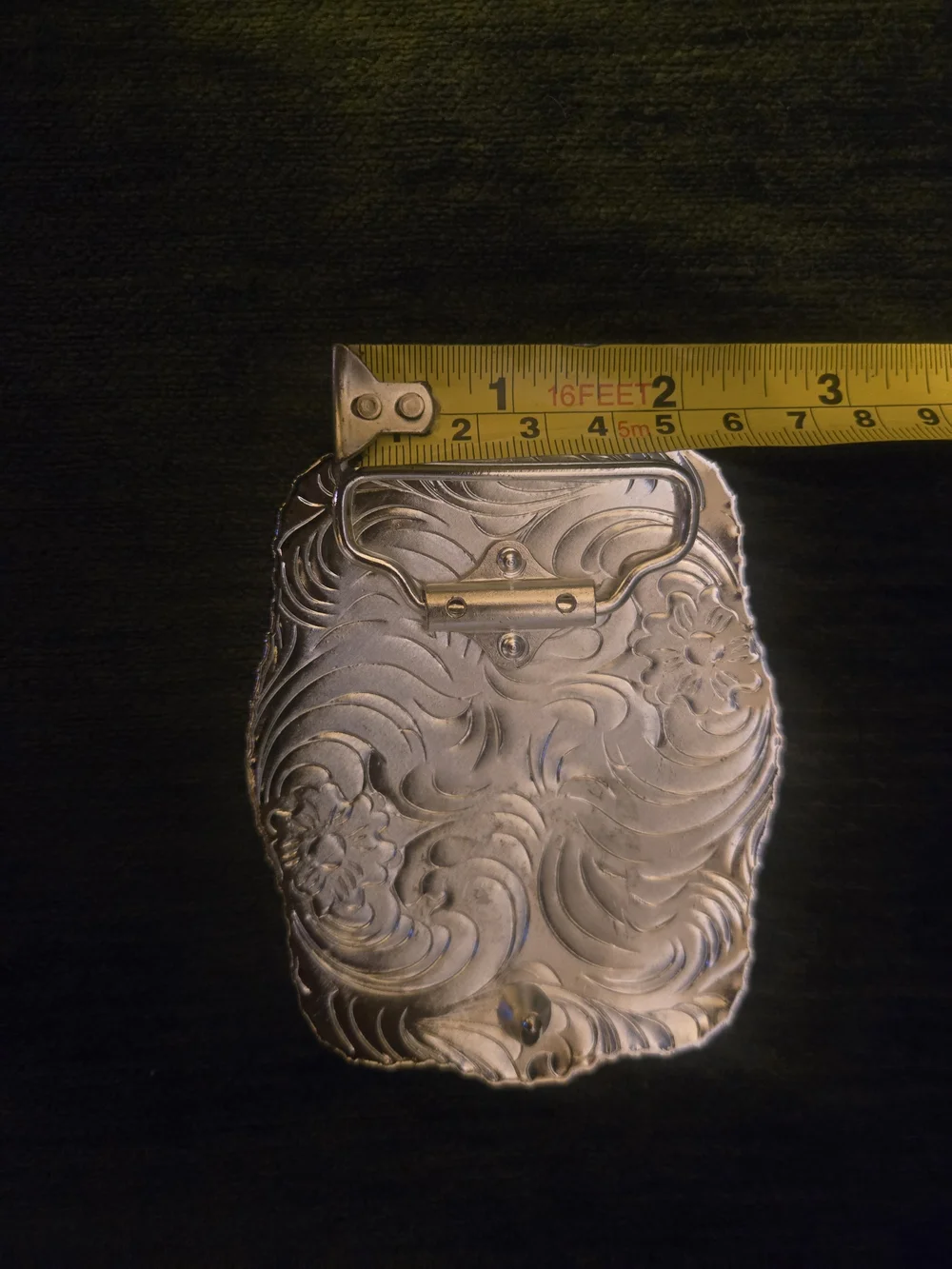 Belt Buckle World Champion Cowboy Gold & Silver Trophy